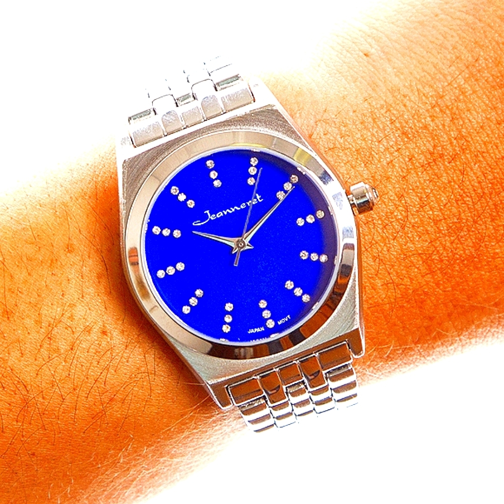 👽Apocalypse Jeanneret Casual Cystal 🌚💜Hour Indices Ladies Watch